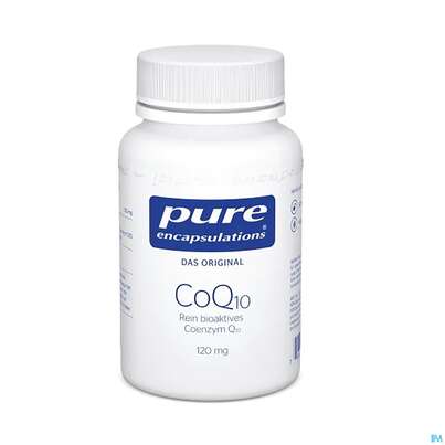 Sie sehen eine Packung Pure Encapsulations Coenzym Q10 120mg , 60 Stück, Produktbild: 02 Pure Encapsulations Coenzym Q10 120mg , 60 Stück, A-Nr.: 2380490 - 02