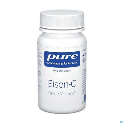 Sie sehen eine Packung Pure Encapsulations Eisen + Vit C, 60 Stück, Produktbild: 01 Pure Encapsulations Eisen + Vit C, 60 Stück, A-Nr.: 2304827 - 01