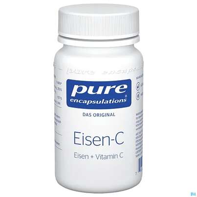 Sie sehen eine Packung Pure Encapsulations Eisen + Vit C, 60 Stück, Produktbild: 02 Pure Encapsulations Eisen + Vit C, 60 Stück, A-Nr.: 2304827 - 02