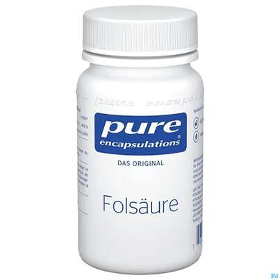 Sie sehen eine Packung Pure Encapsulations Folsäure, 60 Stück, Produktbild: 01 Pure Encapsulations Folsäure, 60 Stück, A-Nr.: 2329980 - 01