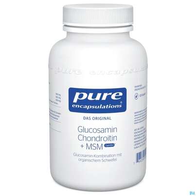 Sie sehen eine Packung Pure Encapsulations Glucosamin+Chondroitin+MSN , 120 Stück, Produktbild: 02 Pure Encapsulations Glucosamin+Chondroitin+MSN , 120 Stück, A-Nr.: 2726681 - 02