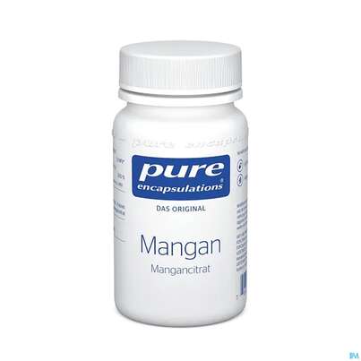 Sie sehen eine Packung Pure Encapsulations Mangan Citrat, 60 Stück, Produktbild: 02 Pure Encapsulations Mangan Citrat, 60 Stück, A-Nr.: 3015999 - 02
