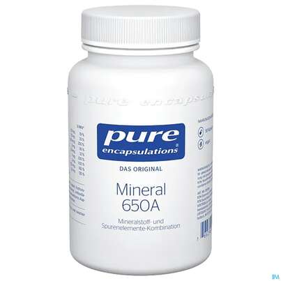Sie sehen eine Packung Pure Encapsuations Mineral 650A , 90 Stück, Produktbild: 02 Pure Encapsuations Mineral 650A , 90 Stück, A-Nr.: 3016007 - 02