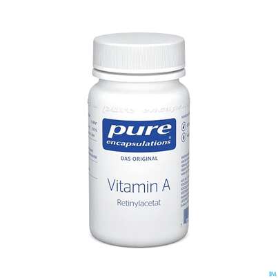 Sie sehen eine Packung Pure Encapsulations Vitamin A, 60 Stück, Produktbild: 02 Pure Encapsulations Vitamin A, 60 Stück, A-Nr.: 4295216 - 02