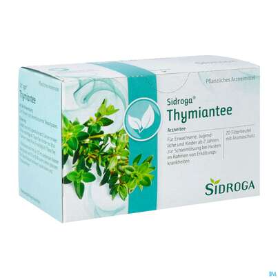 Sie sehen eine Packung Sidroga Thymian Tee, 20 Stück, Produktbild: 02 Sidroga Thymian Tee, 20 Stück, A-Nr.: 2429351 - 02