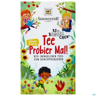 Sie sehen eine Packung Sonnentor Bio-Bengelchen® Tee Probier mal!, 20 Stück, Produktbild: 01 Sonnentor Bio-Bengelchen® Tee Probier mal!, 20 Stück, A-Nr.: 4198275 - 01