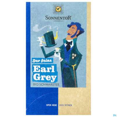 Sonnentor© Der feine Earl Grey Schwarztee, 18 Stück, A-Nr.: 4307801 - 01