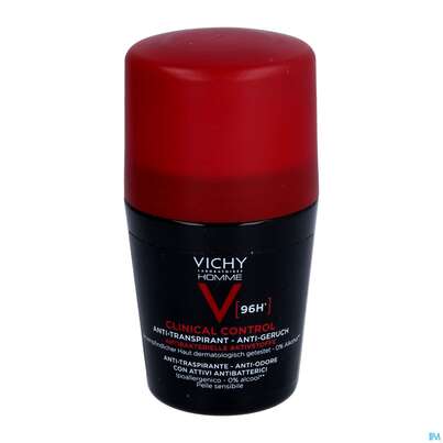 Sie sehen eine Packung VICHY HOMME DEO ROLL-ON 96H, 50 Milliliter, Produktbild: 03 VICHY HOMME DEO ROLL-ON 96H, 50 Milliliter, A-Nr.: 5571581 - 03