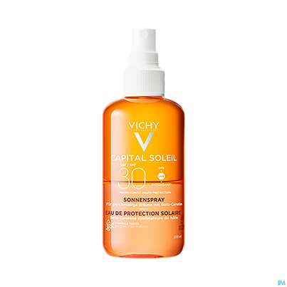 Sie sehen eine Packung Vichy Idéal Soleil Sonnenspray mit Hyaluron, 200 Milliliter, Produktbild: 02 Vichy Idéal Soleil Sonnenspray mit Hyaluron, 200 Milliliter, A-Nr.: 5054271 - 02