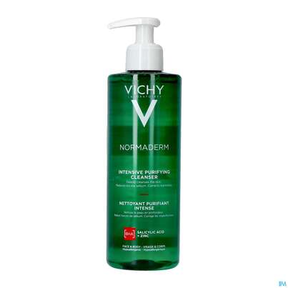 Sie sehen eine Packung Vichy Normaderm Phytosolution Intensives Reinigungsgel, 400 Milliliter, Produktbild: 01 Vichy Normaderm Phytosolution Intensives Reinigungsgel, 400 Milliliter, A-Nr.: 5060567 - 01