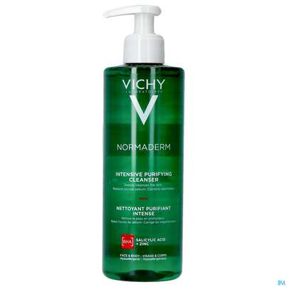 Sie sehen eine Packung Vichy Normaderm Phytosolution Intensives Reinigungsgel, 400 Milliliter, Produktbild: 02 Vichy Normaderm Phytosolution Intensives Reinigungsgel, 400 Milliliter, A-Nr.: 5060567 - 02