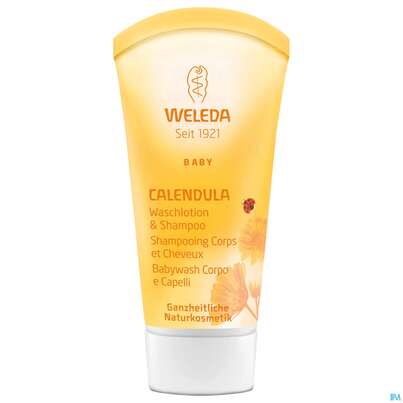 Sie sehen eine Packung Weleda Calendula Waschlotion +shampoon 200ml, Produktbild: 01 Weleda Calendula Waschlotion +shampoon 200ml, A-Nr.: 3190395 - 01