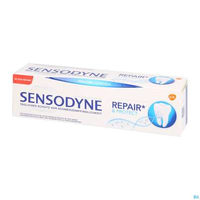 Sie sehen eine Packung Sensodyne Repair & Protect Zahnpasta, 75 Milliliter, Produktbild: 02 Sensodyne Repair & Protect Zahnpasta, 75 Milliliter, A-Nr.: 4237733 - 02