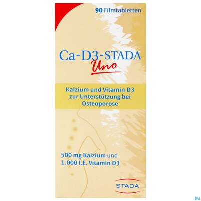 Ca-D3-STADA Uno Filmtabletten, 90 Stück, A-Nr.: 4090365 - 01