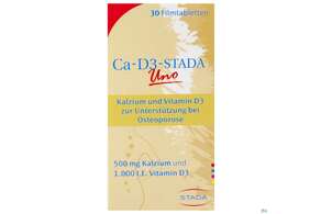 Ca-D3-STADA Uno Filmtabletten, 30 Stück, A-Nr.: 4008062 - 01