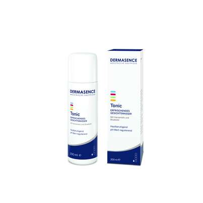 Sie sehen eine Packung Dermasence Tonic 200ml, 200 Milliliter, Produktbild: 01 Dermasence Tonic 200ml, 200 Milliliter, A-Nr.: 1752067 - 01