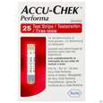 Sie sehen eine Packung ACCU-CHEK PERF.GLUC STR, 25 Stück, Produktbild: 01 ACCU-CHEK PERF.GLUC STR, 25 Stück, A-Nr.: 3617480 - 01