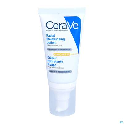 CeraVe Feuchtigkeitsspendende Gesichtscreme mit LSF 50, 52 Milliliter, A-Nr.: 5630935 - 06