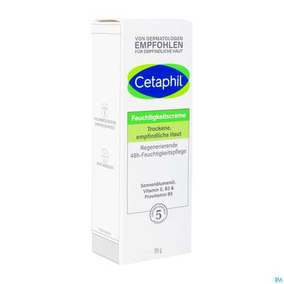 Sie sehen eine Packung Cetaphil Feuchtigkeitscreme, 85 Milliliter, Produktbild: 02 Cetaphil Feuchtigkeitscreme, 85 Milliliter, A-Nr.: 3072141 - 02