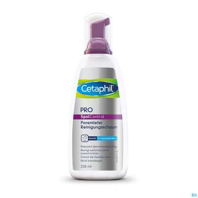Sie sehen eine Packung Cetaphil Pro SpotControl Reinigungsschaum, 235 Milliliter, Produktbild: 06 Cetaphil Pro SpotControl Reinigungsschaum, 235 Milliliter, A-Nr.: 4841541 - 06
