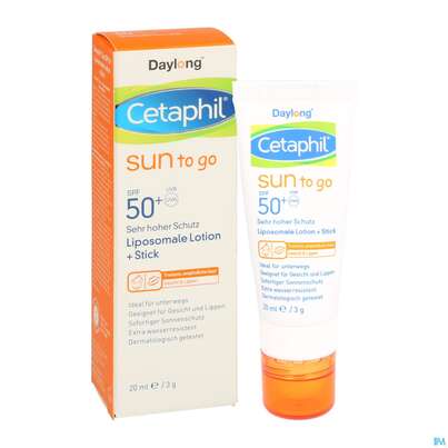 Sie sehen eine Packung Cetaphil Sun Daylong "To Go" SPF 50+ Creme & Stick , 20 Milliliter, Produktbild: 05 Cetaphil Sun Daylong "To Go" SPF 50+ Creme & Stick , 20 Milliliter, A-Nr.: 5192599 - 05