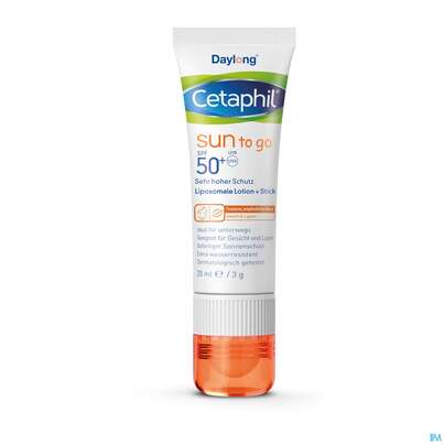Sie sehen eine Packung Cetaphil Sun Daylong "To Go" SPF 50+ Creme & Stick , 20 Milliliter, Produktbild: 06 Cetaphil Sun Daylong "To Go" SPF 50+ Creme & Stick , 20 Milliliter, A-Nr.: 5192599 - 06