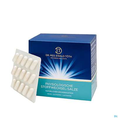 Sie sehen eine Packung Stoffwechsel Dr.toeth Salze Physiologisch 180st, Produktbild: 03 Stoffwechsel Dr.toeth Salze Physiologisch 180st, A-Nr.: 4062825 - 03