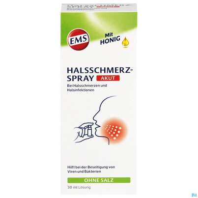 Sie sehen eine Packung EMSER HALSSCHMERZSPRAY AKUT, 30 Milliliter, Produktbild: 01 EMSER HALSSCHMERZSPRAY AKUT, 30 Milliliter, A-Nr.: 4737921 - 01