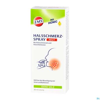 Sie sehen eine Packung EMSER HALSSCHMERZSPRAY AKUT, 30 Milliliter, Produktbild: 03 EMSER HALSSCHMERZSPRAY AKUT, 30 Milliliter, A-Nr.: 4737921 - 03
