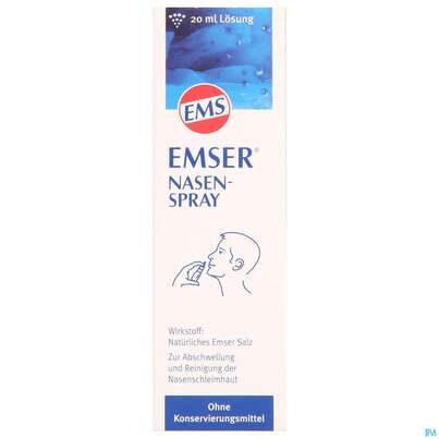 Sie sehen eine Packung EMSER NA-SPRAY, 20 Milliliter, Produktbild: 02 EMSER NA-SPRAY, 20 Milliliter, A-Nr.: 3961208 - 02