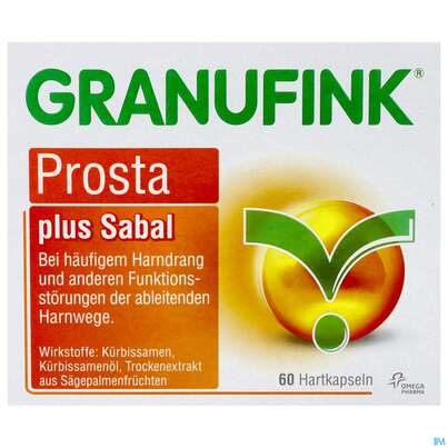 Sie sehen eine Packung Granufink Prosta plus Sabal, 60 Stück, Produktbild: 01 Granufink Prosta plus Sabal, 60 Stück, A-Nr.: 4223211 - 01