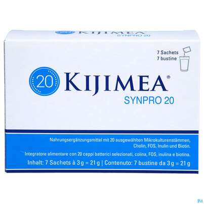 Sie sehen eine Packung Kijimea Synpro 20 7st, Produktbild: 01 Kijimea Synpro 20 7st, A-Nr.: 4841682 - 01