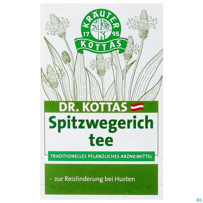Sie sehen eine Packung Kottas Spitzwegerichtee, 20 Stück, Produktbild: 03 Kottas Spitzwegerichtee, 20 Stück, A-Nr.: 3886286 - 03