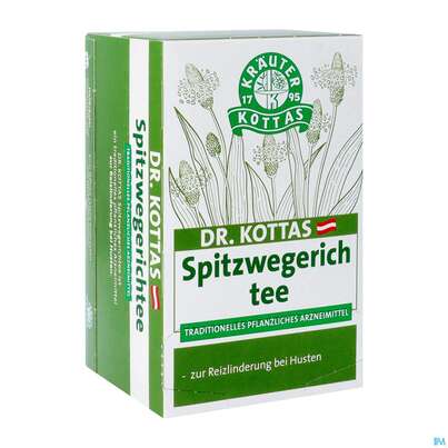 Sie sehen eine Packung Kottas Spitzwegerichtee, 20 Stück, Produktbild: 04 Kottas Spitzwegerichtee, 20 Stück, A-Nr.: 3886286 - 04