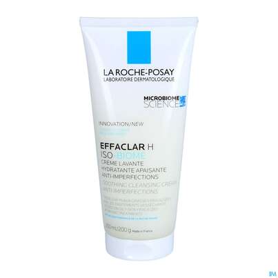 Sie sehen eine Packung La Roche-Posay Effaclar H Iso-Biome Beruhigende Reinigungscreme, 200 Milliliter, Produktbild: 05 La Roche-Posay Effaclar H Iso-Biome Beruhigende Reinigungscreme, 200 Milliliter, A-Nr.: 5593849 - 05