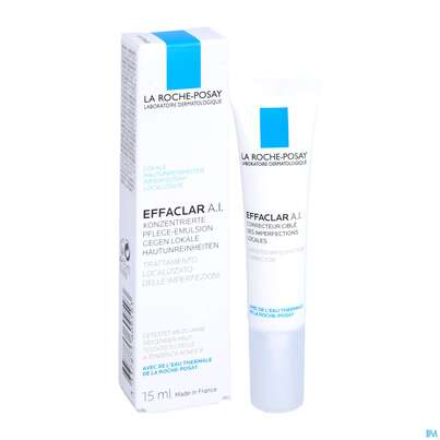 Sie sehen eine Packung La Roche-Posay Effaclar A.I. , 15 Milliliter, Produktbild: 04 La Roche-Posay Effaclar A.I. , 15 Milliliter, A-Nr.: 2831047 - 04