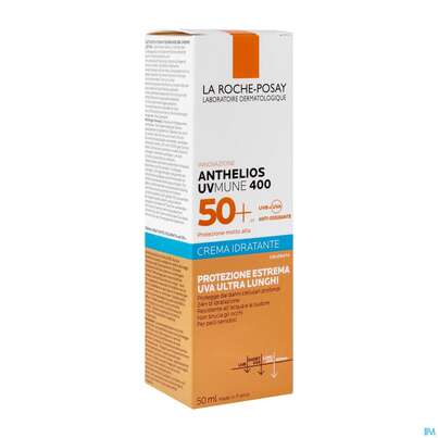 Sie sehen eine Packung La Roche-Posay Anthelios hydratisierdende getönte BB-Creme mit LSF 50+, 50 Milliliter, Produktbild: 02 La Roche-Posay Anthelios hydratisierdende getönte BB-Creme mit LSF 50+, 50 Milliliter, A-Nr.: 5572043 - 02