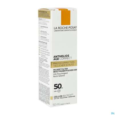 Sie sehen eine Packung La Roche-Posay Anthelios Age Correct Creme LSF50 , 50 Milliliter, Produktbild: 04 La Roche-Posay Anthelios Age Correct Creme LSF50 , 50 Milliliter, A-Nr.: 5387073 - 04