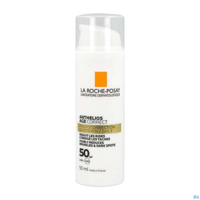Sie sehen eine Packung La Roche-Posay Anthelios Age Correct Creme LSF50 , 50 Milliliter, Produktbild: 08 La Roche-Posay Anthelios Age Correct Creme LSF50 , 50 Milliliter, A-Nr.: 5387073 - 08