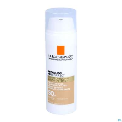 Sie sehen eine Packung La Roche-Posay Anthelios Age Correct Getönte Creme LSF50, 50 Milliliter, Produktbild: 06 La Roche-Posay Anthelios Age Correct Getönte Creme LSF50, 50 Milliliter, A-Nr.: 5387096 - 06