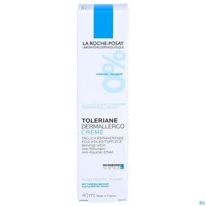 Sie sehen eine Packung La Roche-Posay Toleriane Dermallergo Creme, 40 Milliliter, Produktbild: 01 La Roche-Posay Toleriane Dermallergo Creme, 40 Milliliter, A-Nr.: 5462544 - 01
