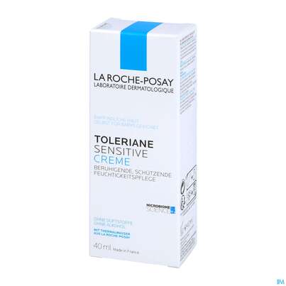 Sie sehen eine Packung La Roche-Posay Toleriane Sensitive Beruhigende Gesichtspflege, 40 Milliliter, Produktbild: 02 La Roche-Posay Toleriane Sensitive Beruhigende Gesichtspflege, 40 Milliliter, A-Nr.: 5063057 - 02