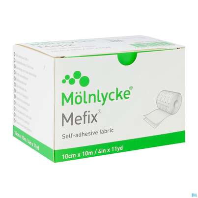Sie sehen eine Packung Fixierverband Mefix 10mx 10cm 1st, Produktbild: 02 Fixierverband Mefix 10mx 10cm 1st, A-Nr.: 0672917 - 02