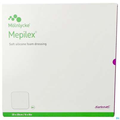 Sie sehen eine Packung Wundverband Mepilex Silikon 20x 20cm 5st, Produktbild: 01 Wundverband Mepilex Silikon 20x 20cm 5st, A-Nr.: 2211830 - 01
