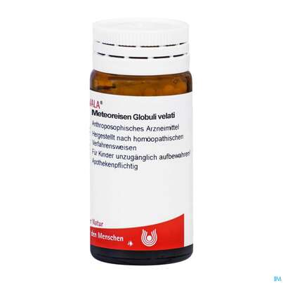 Sie sehen eine Packung Meteoreisen Comp Wala Globuli Velati 20g, Produktbild: 01 Meteoreisen Comp Wala Globuli Velati 20g, A-Nr.: 4480735 - 01