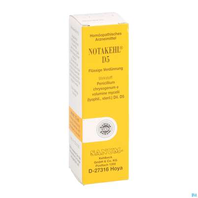 Sie sehen eine Packung NOTAKEHL D 5 TR, 10 Milliliter, Produktbild: 03 NOTAKEHL D 5 TR, 10 Milliliter, A-Nr.: 0991864 - 03