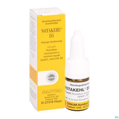 Sie sehen eine Packung NOTAKEHL D 5 TR, 10 Milliliter, Produktbild: 05 NOTAKEHL D 5 TR, 10 Milliliter, A-Nr.: 0991864 - 05