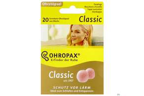 OHROPAX CLASSIC WACHS, 20 Stück, A-Nr.: 1625682 - 01