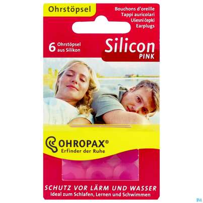 Sie sehen eine Packung OHROPAX SILENCE LAERM PINK, 6 Stück, Produktbild: 02 OHROPAX SILENCE LAERM PINK, 6 Stück, A-Nr.: 3036725 - 02