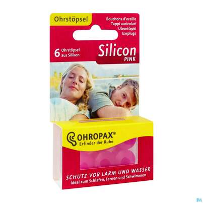 Sie sehen eine Packung OHROPAX SILENCE LAERM PINK, 6 Stück, Produktbild: 03 OHROPAX SILENCE LAERM PINK, 6 Stück, A-Nr.: 3036725 - 03